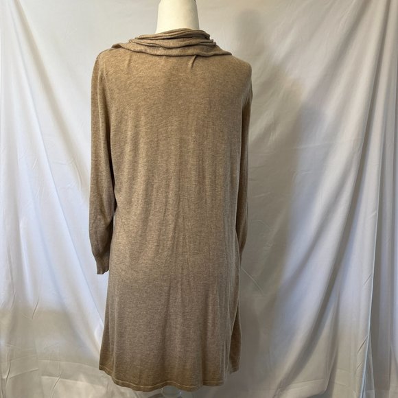 New York & Company ¾ sleeve ruffle front duster sweater - Picture 2 of 6